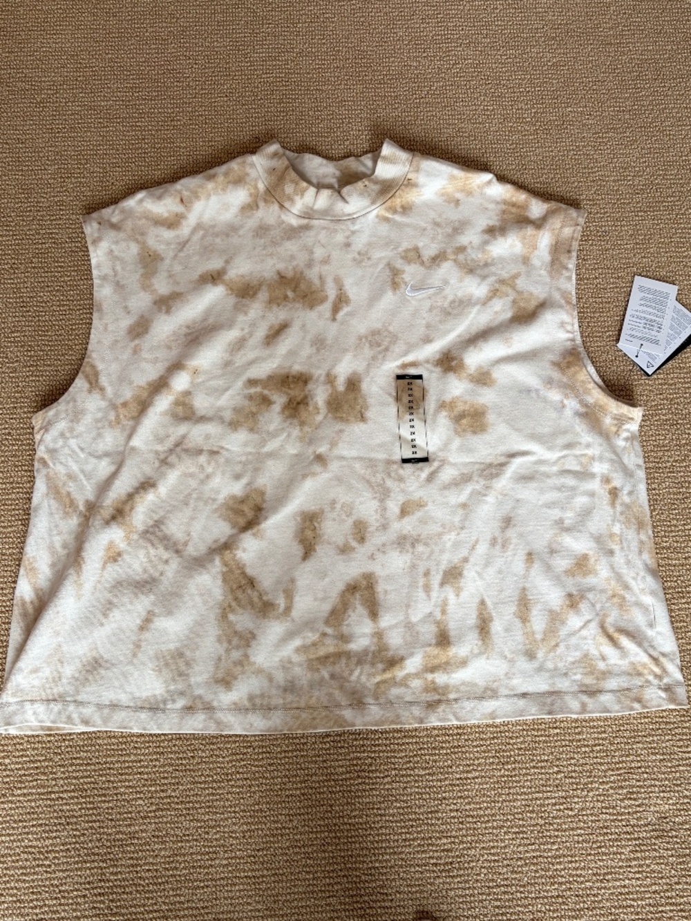 Nike Sportswear Women's Sleeveless Jersey Wave Dye Top Size 2X, NWT